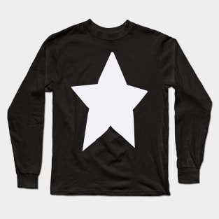 Periwinkle Blue Very Peri Almost White Tone Star Long Sleeve T-Shirt